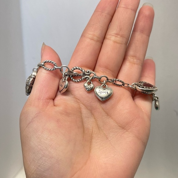 Brighton Charm Bracelet Red Dress Passion Love Spirit Dream Laugh